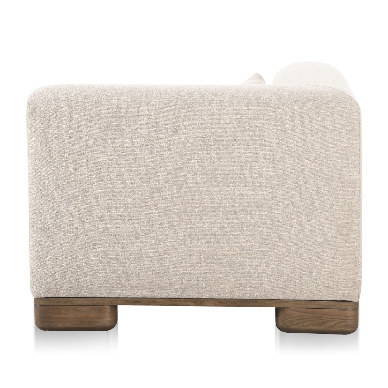 Luxury Beige Fabric Corner Chair Modern Italian Style for Villa