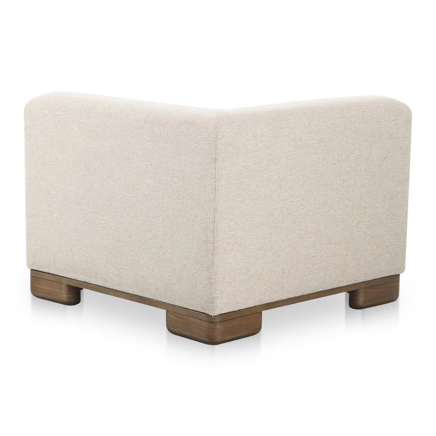 Luxury Beige Fabric Corner Chair Modern Italian Style for Villa