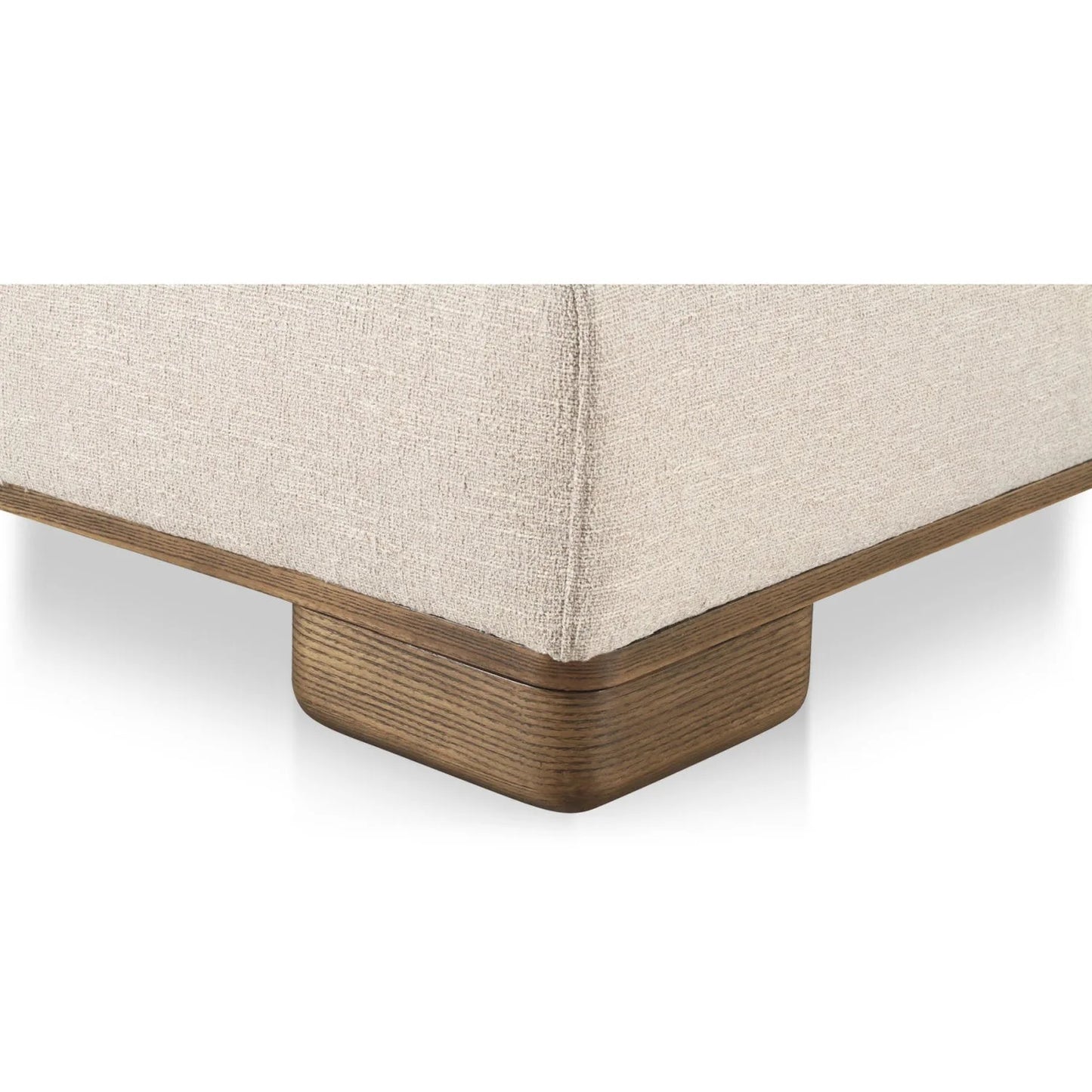 Luxury Beige Fabric Corner Chair Modern Italian Style for Villa