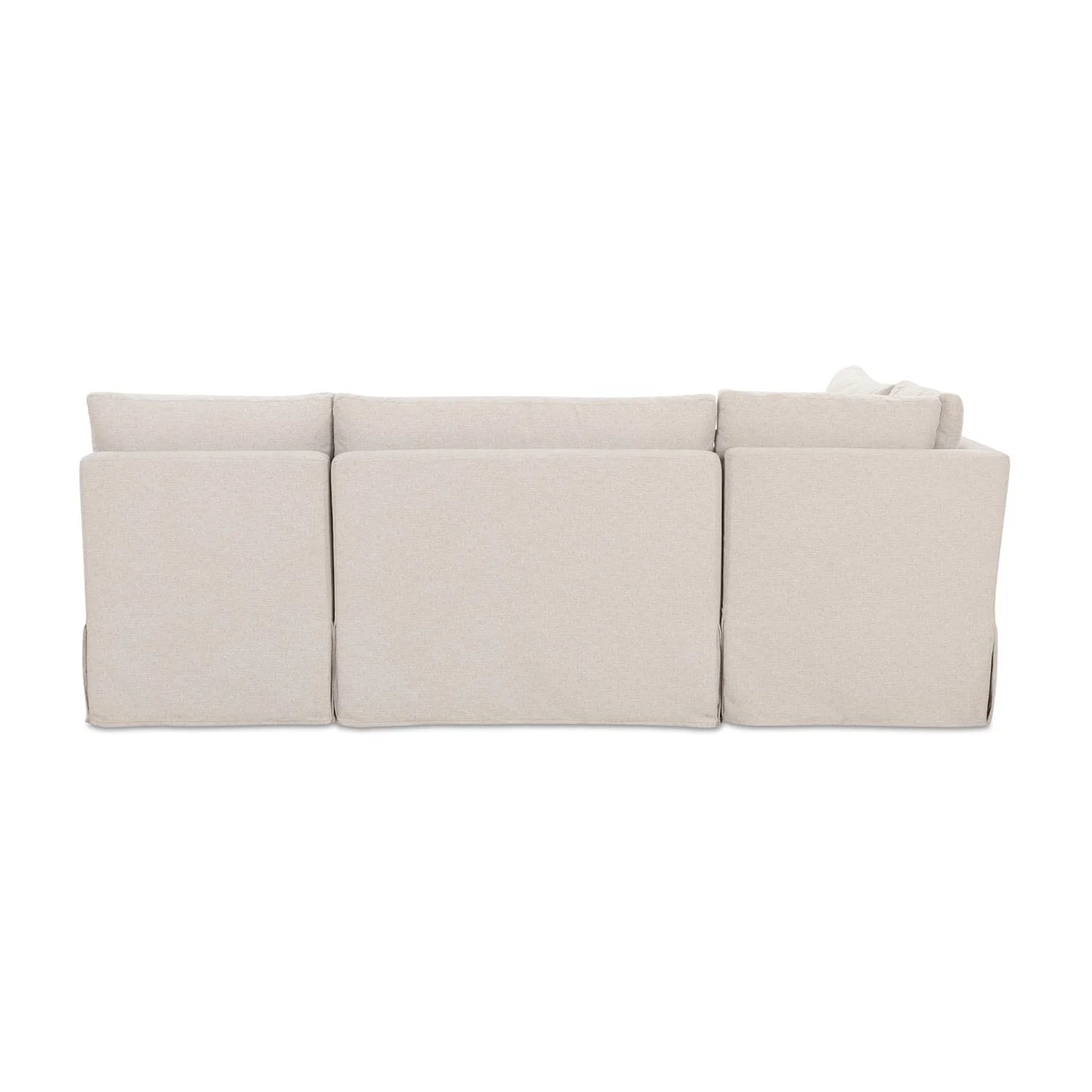 Luxury Beige Fabric L-Shaped Dining Banquette Modern Italian Style for Villa