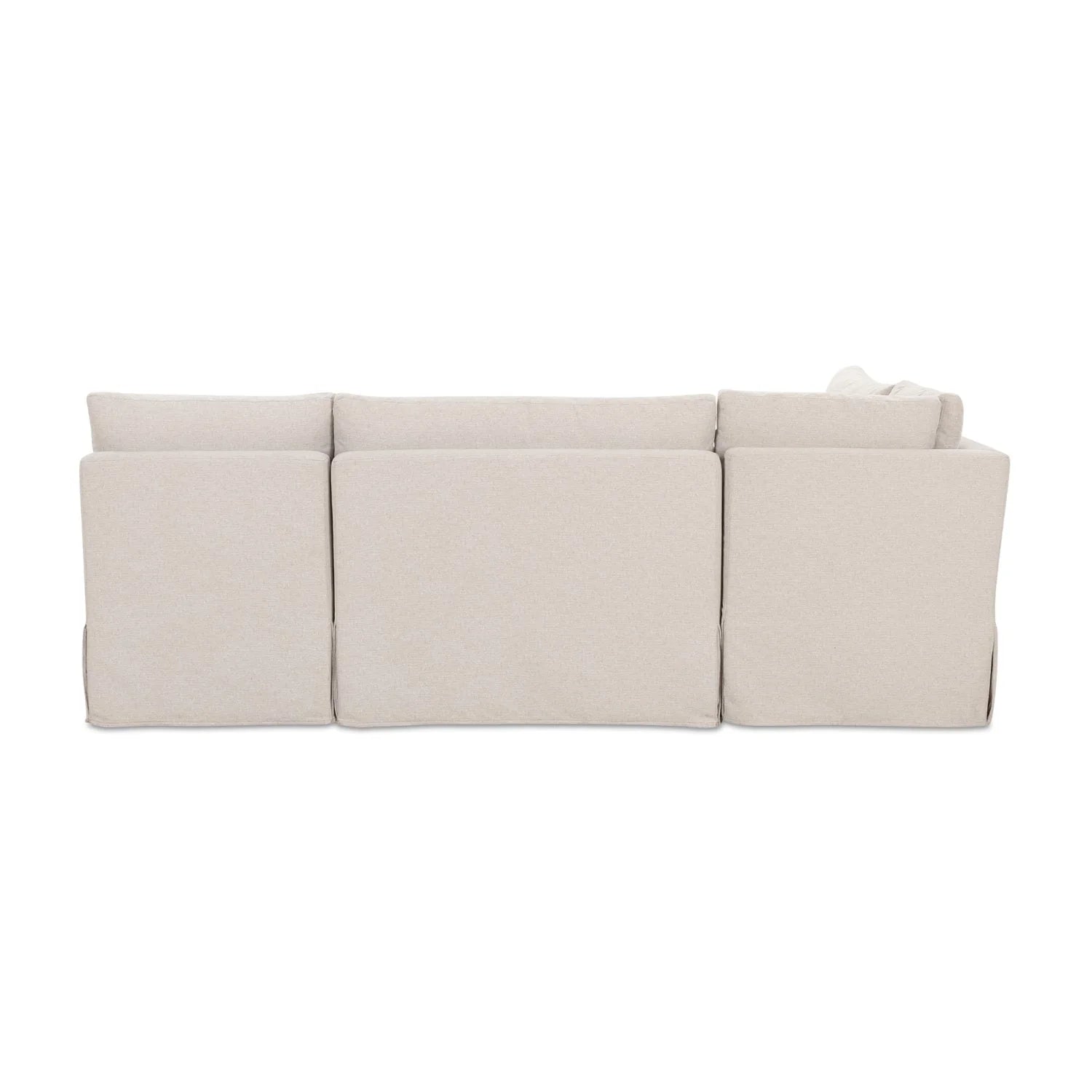 Luxury Beige Fabric L-Shaped Dining Banquette Modern Italian Style for Villa