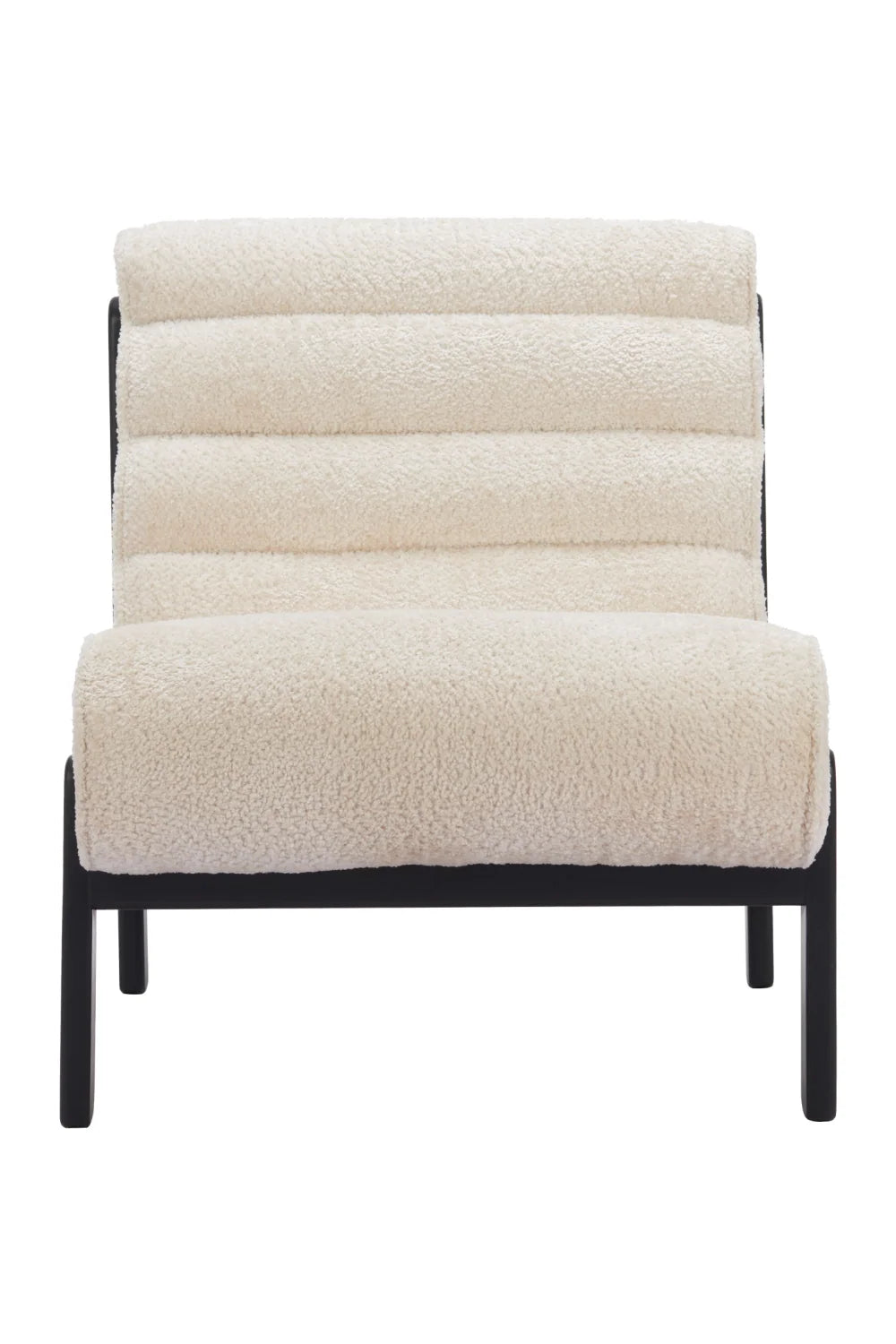 Luxury Beige Fabric Lounge Chair Modern Italian Style for Villa