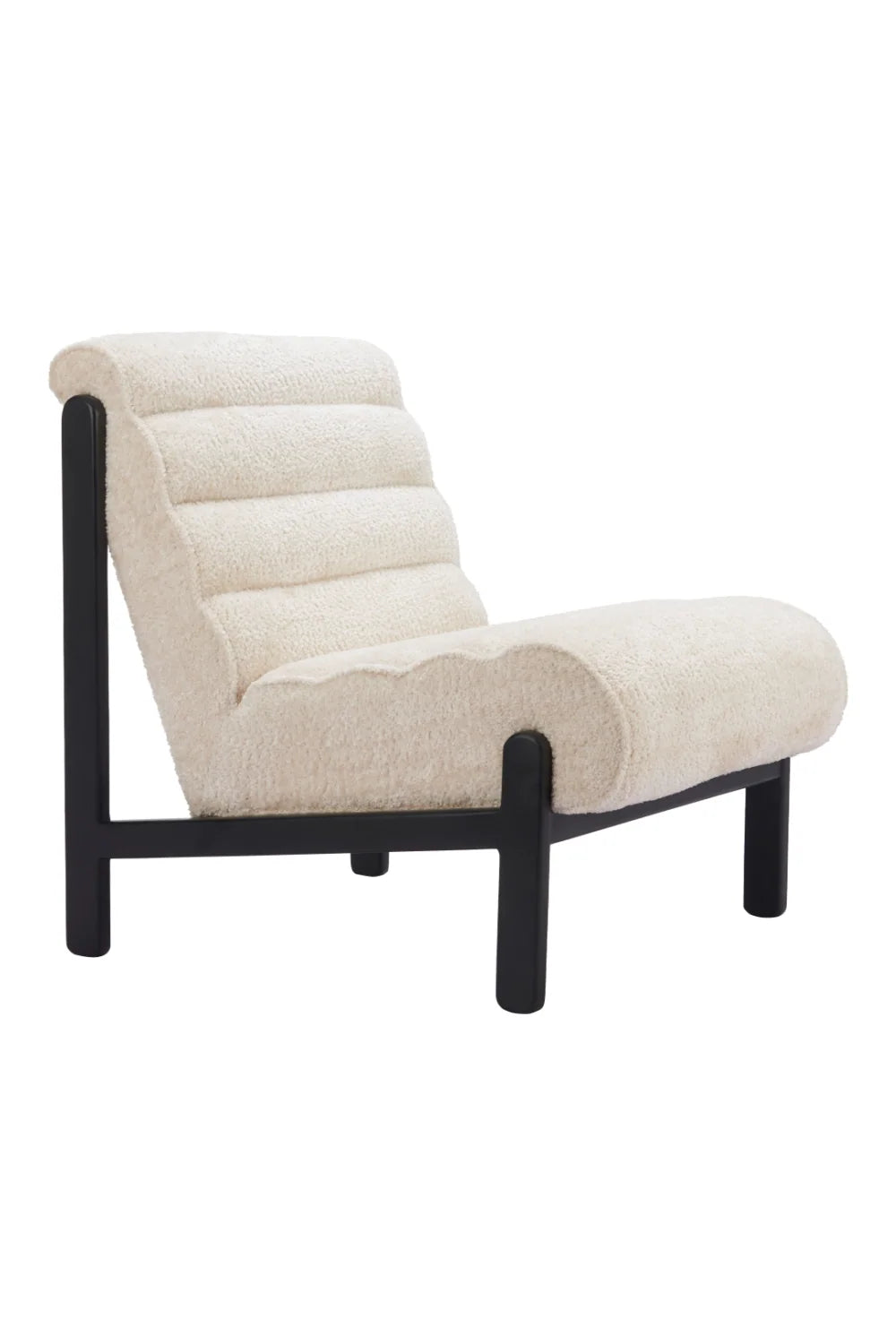 Luxury Beige Fabric Lounge Chair Modern Italian Style for Villa