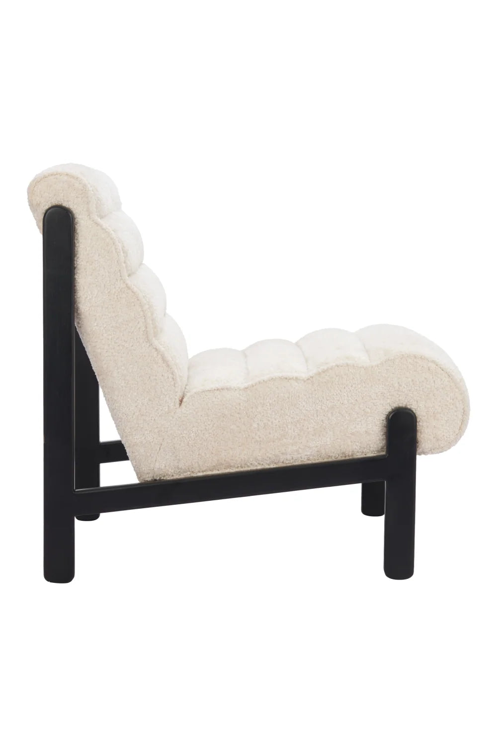 Luxury Beige Fabric Lounge Chair Modern Italian Style for Villa