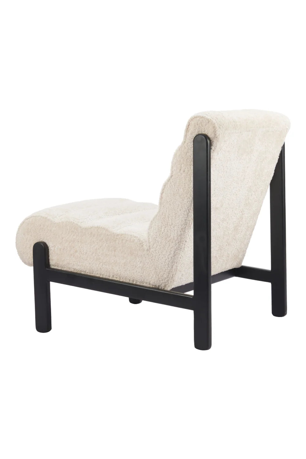 Luxury Beige Fabric Lounge Chair Modern Italian Style for Villa