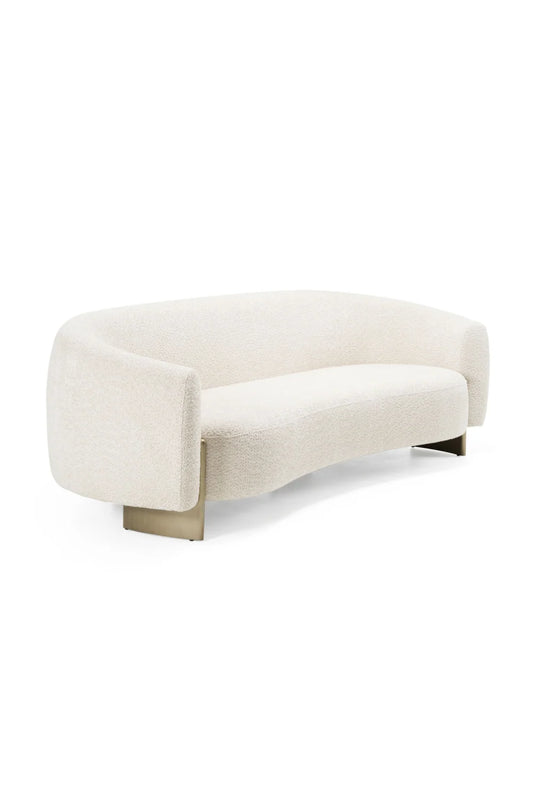 Luxury Beige Fabric Sofa Modern Italian Style for Villa