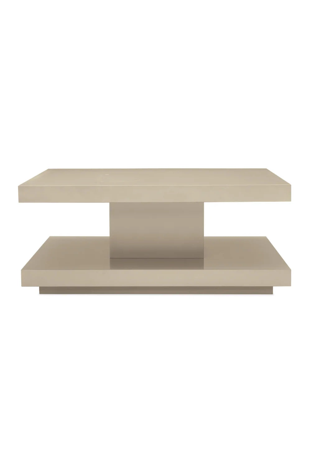Luxury Beige Geometrical Coffee Table Modern Italian Style for Villa