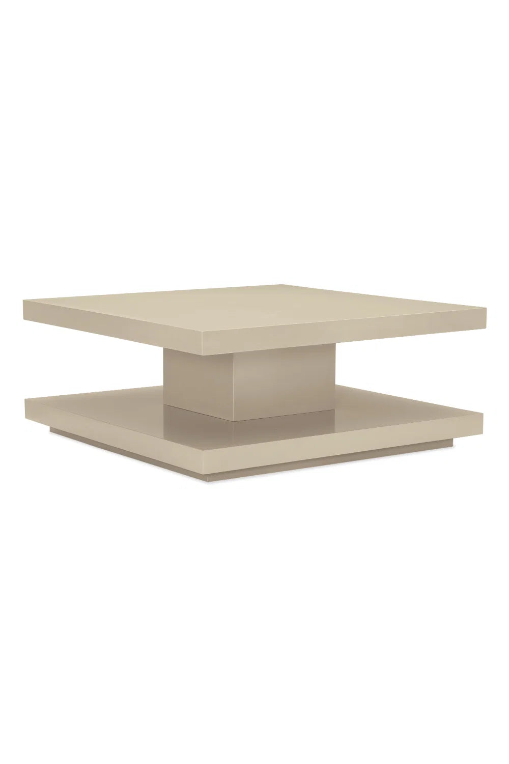 Luxury Beige Geometrical Coffee Table Modern Italian Style for Villa