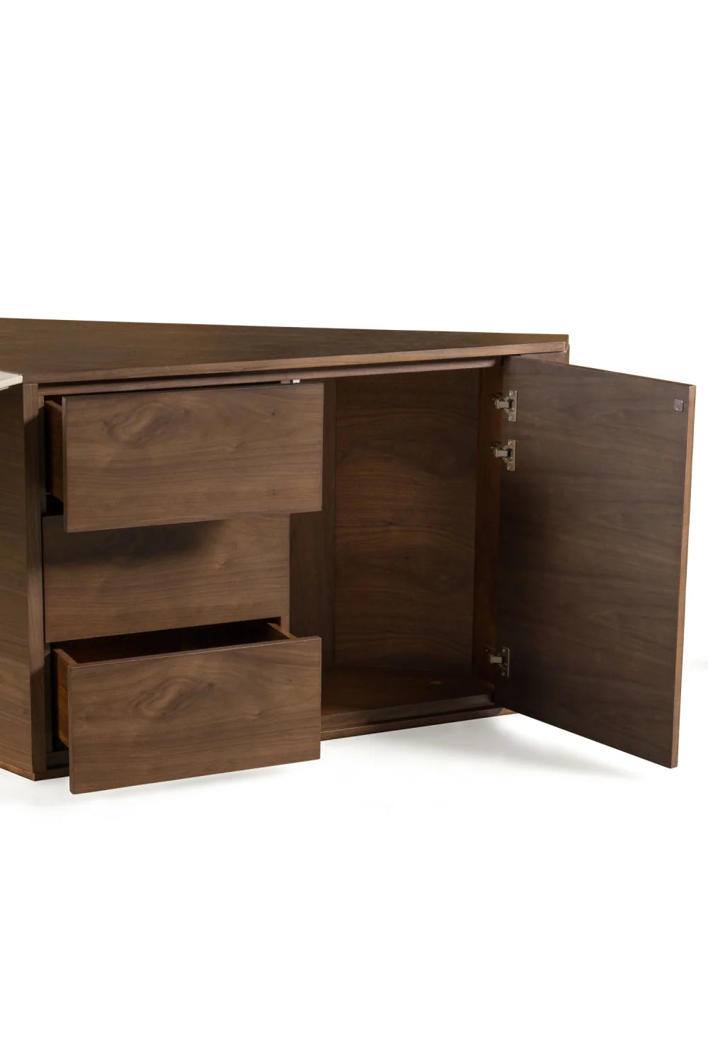 Luxury Beige Leather Modern Desk European Style for Villa