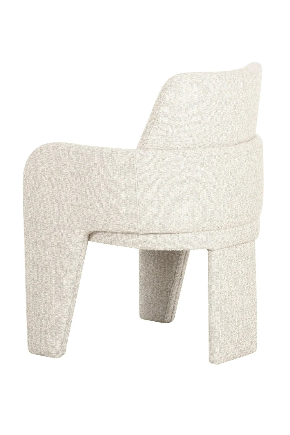 Luxury Beige Linen Modern Dining Chair European Style for Villa