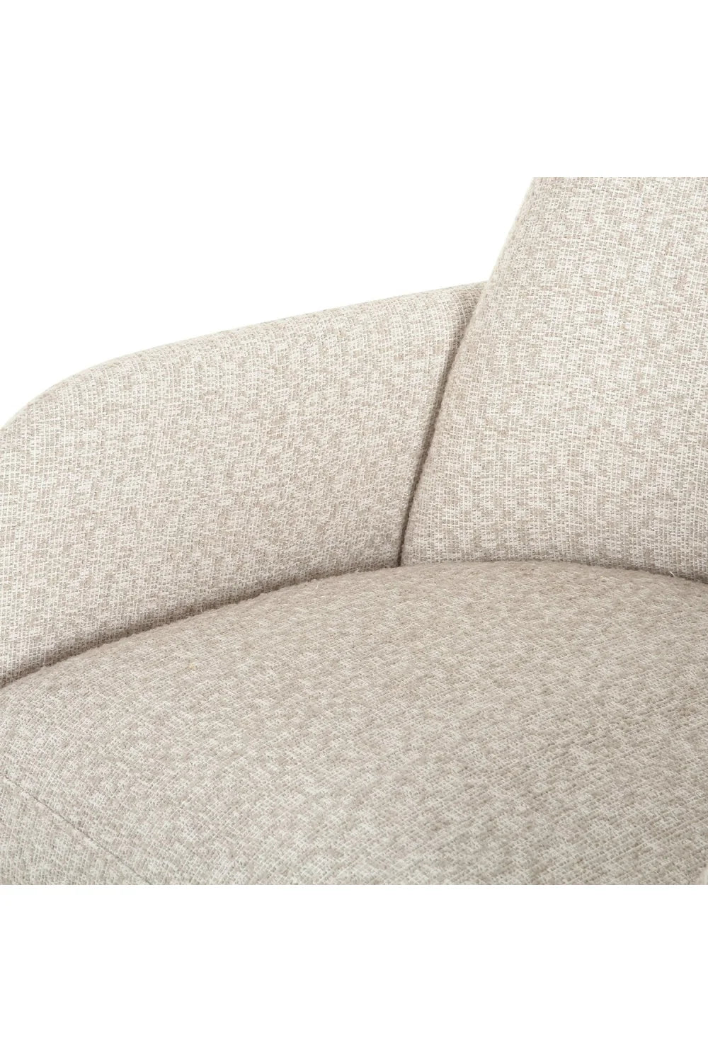 Luxury Beige Linen Modern Dining Chair European Style for Villa