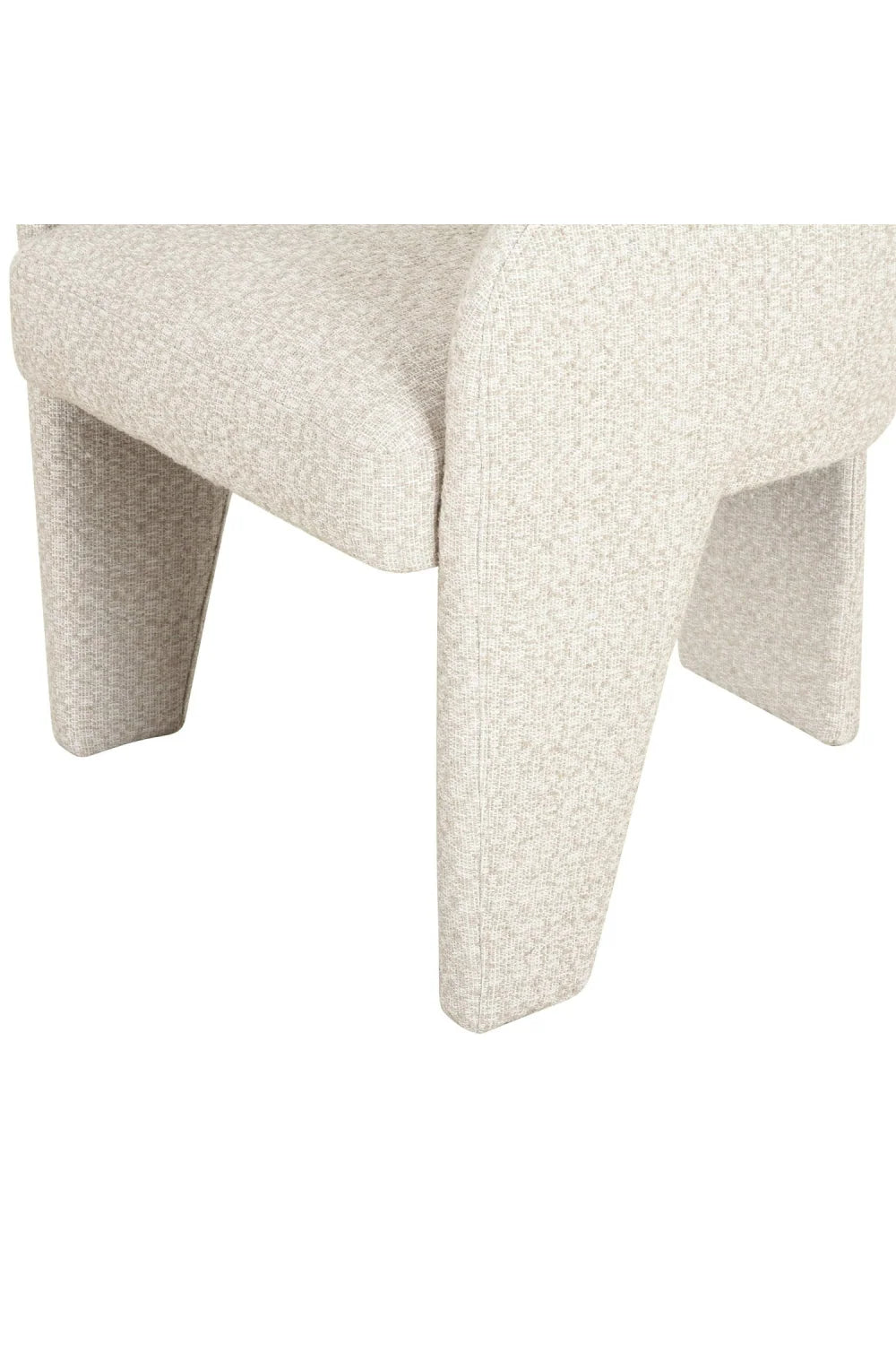 Luxury Beige Linen Modern Dining Chair European Style for Villa