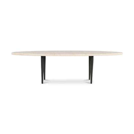 Luxury Beige Marble Coffee Table Modern Italian Style for Villa