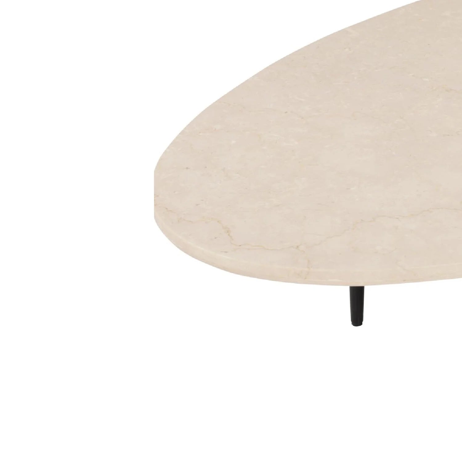 Luxury Beige Marble Coffee Table Modern Italian Style for Villa