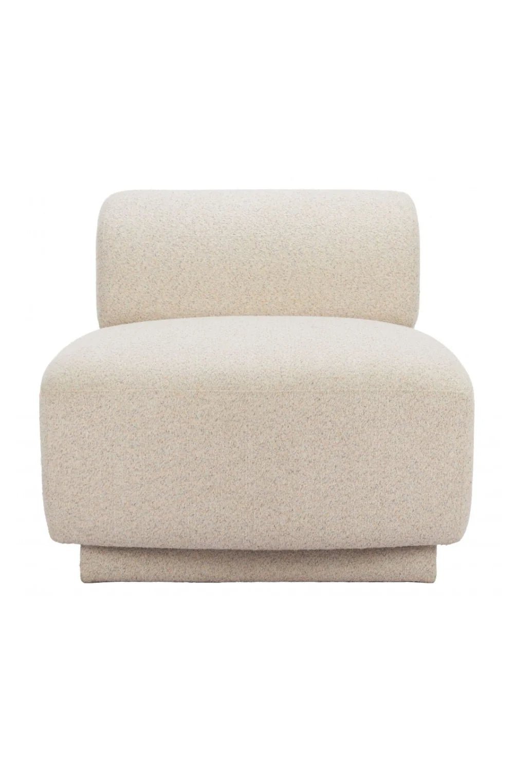 Luxury Beige Minimalist Accent Chair Modern Italian Style for Villa