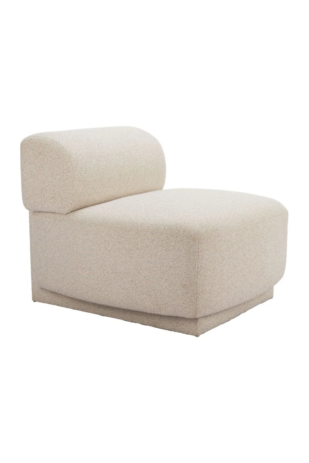 Luxury Beige Minimalist Accent Chair Modern Italian Style for Villa