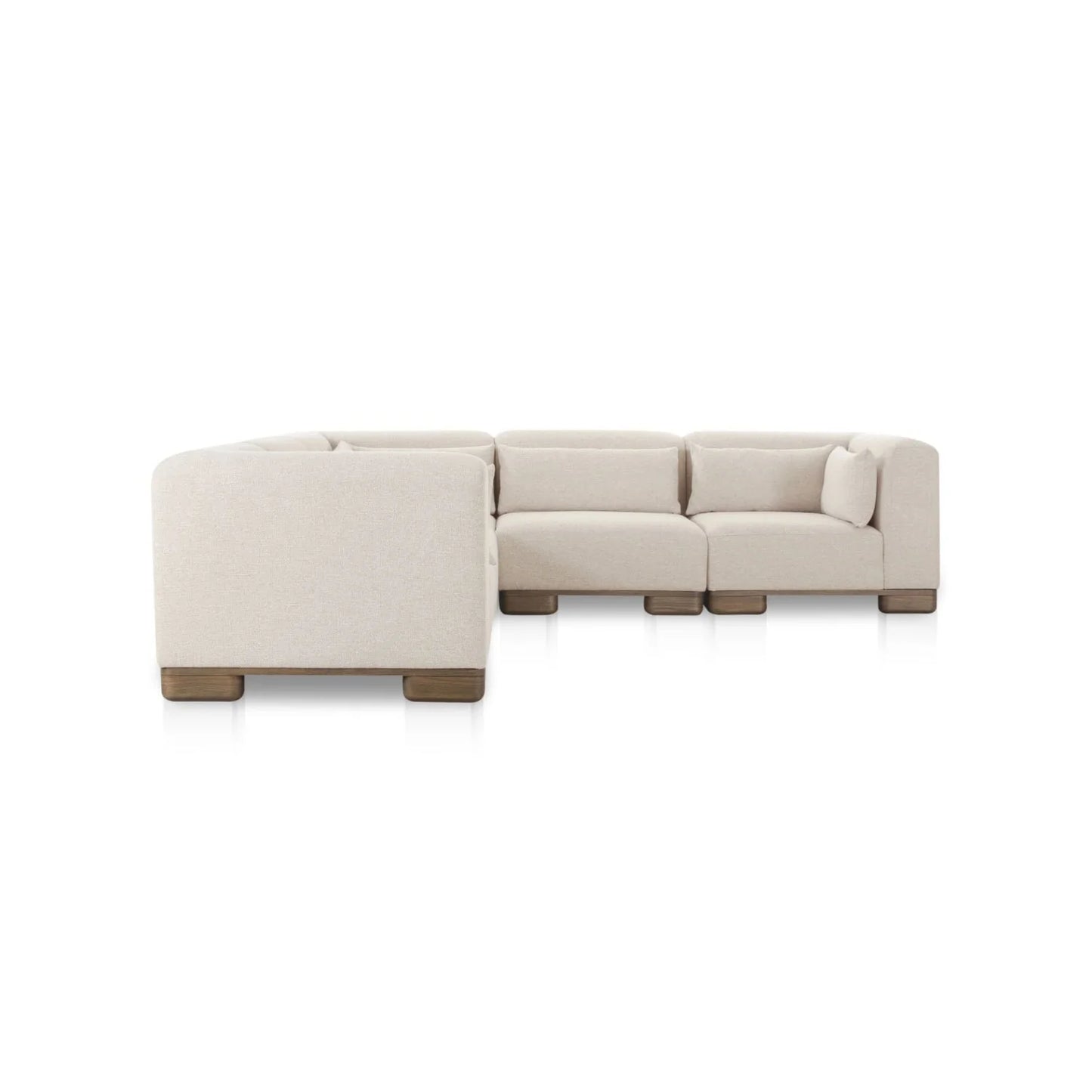 Luxury Beige Modular Sectional Sofa Modern Italian Style for Villa