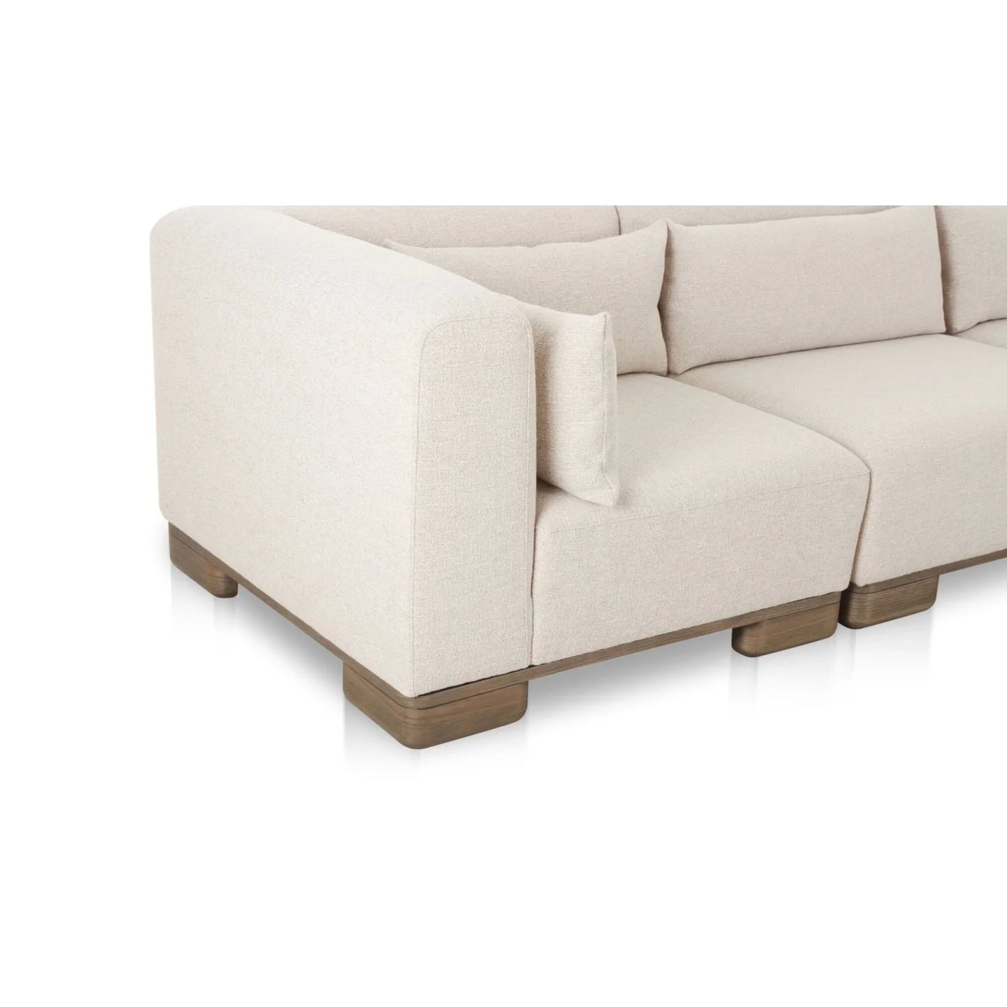 Luxury Beige Modular Sectional Sofa Modern Italian Style for Villa
