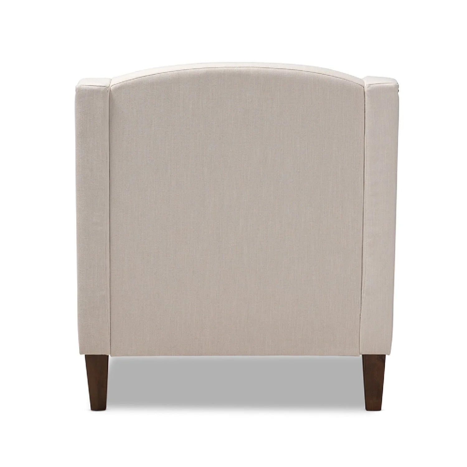 Luxury Beige Nailhead Trimmed Chaise Lounge European Style for Villa