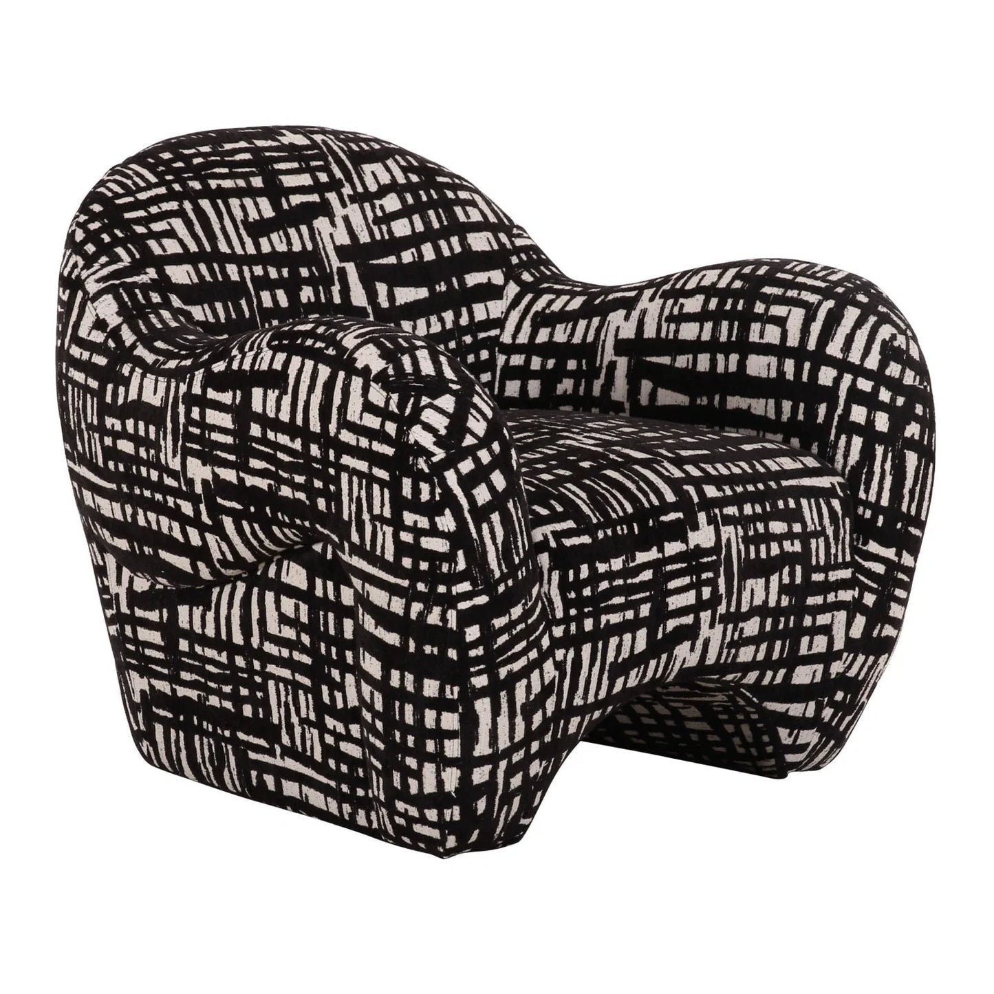 Luxury Beige Patterned Accent Chair Modern Italian Style for Villa
