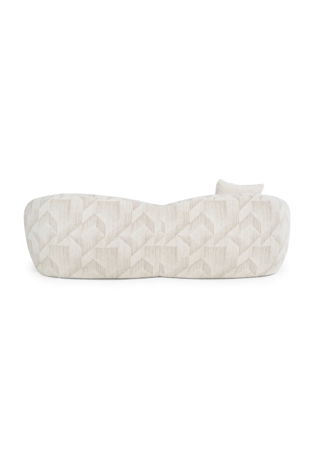 Luxury Beige Patterned Fabric Sofa Modern Italian Style for Villa