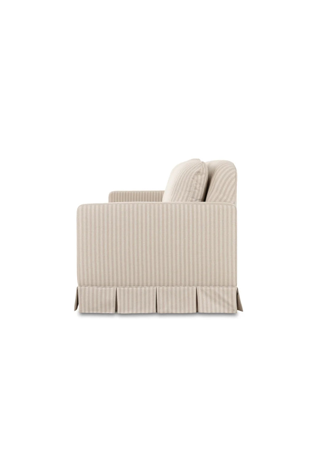 Luxury Beige Pleated Fabric Sofa Modern Italian Style for Villa