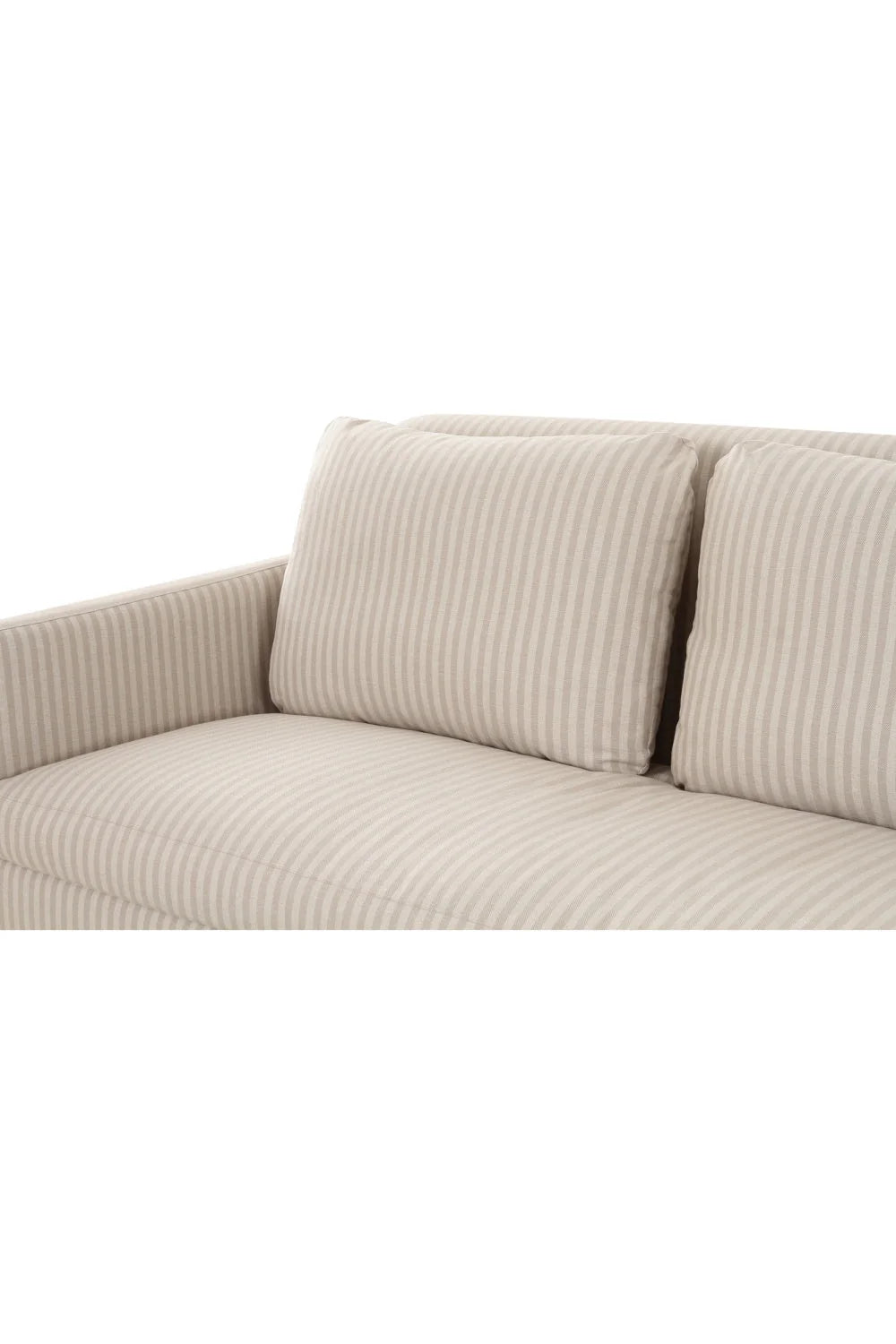 Luxury Beige Pleated Fabric Sofa Modern Italian Style for Villa