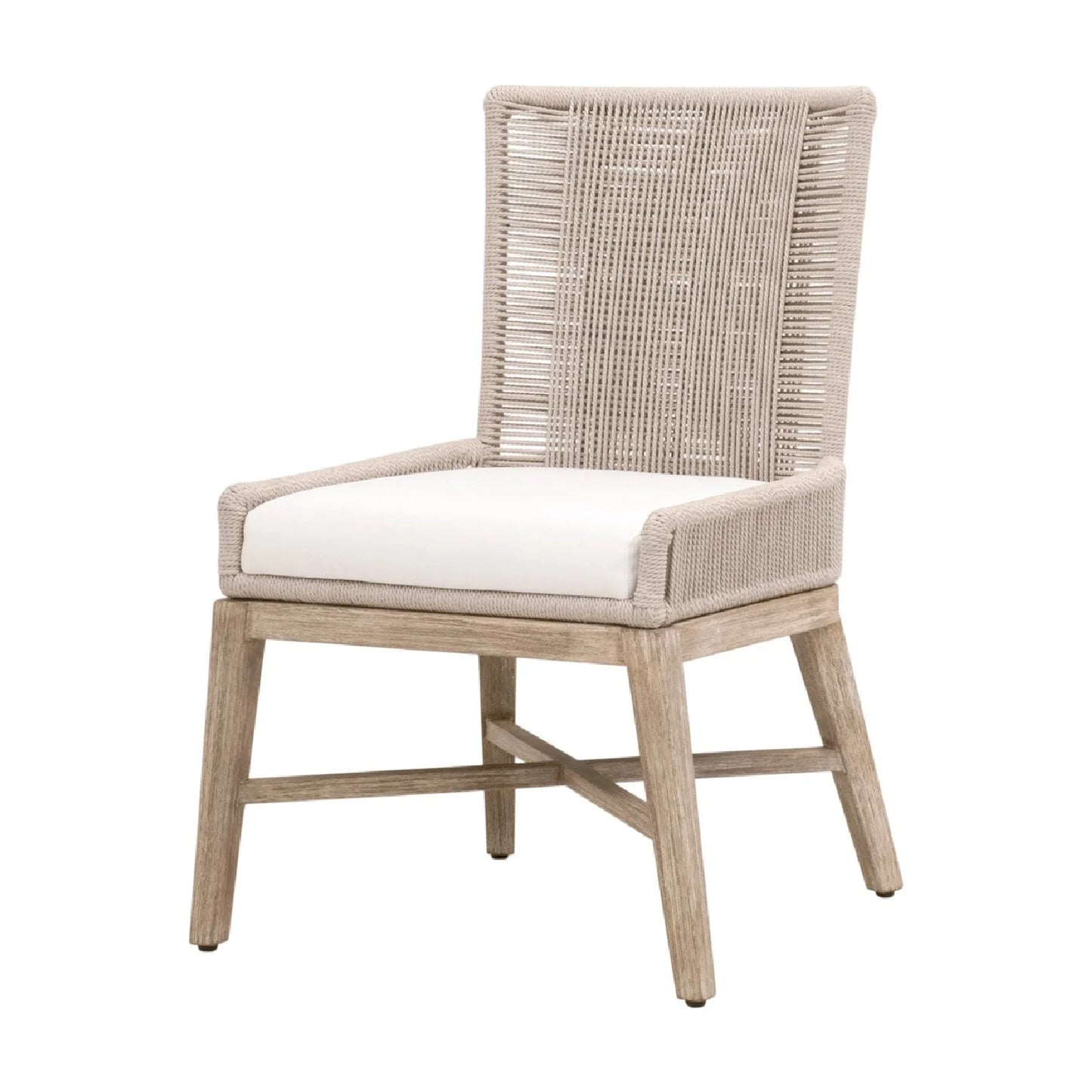 Luxury Beige Rope Modern Dining Armchair European Style for Villa