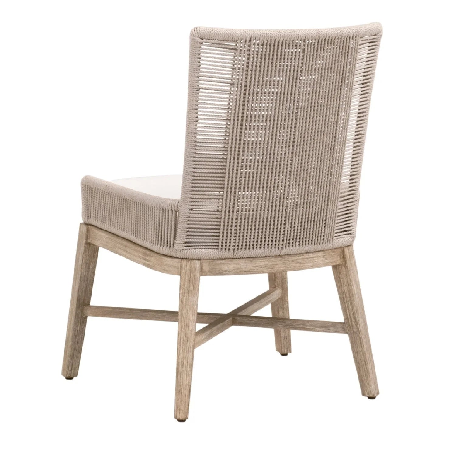 Luxury Beige Rope Modern Dining Armchair European Style for Villa