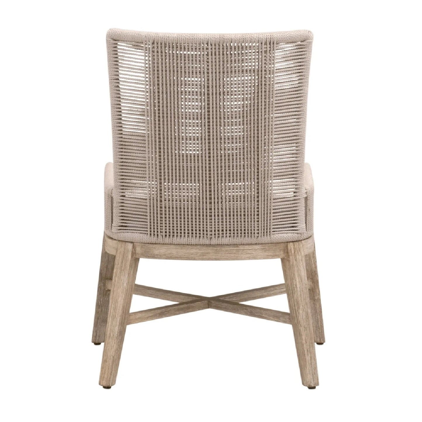Luxury Beige Rope Modern Dining Armchair European Style for Villa
