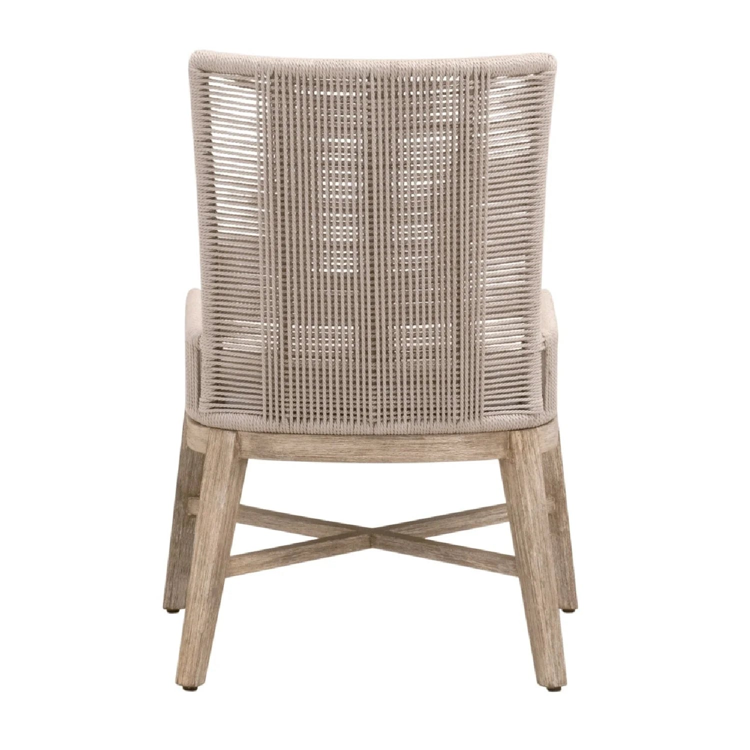 Luxury Beige Rope Modern Dining Armchair European Style for Villa