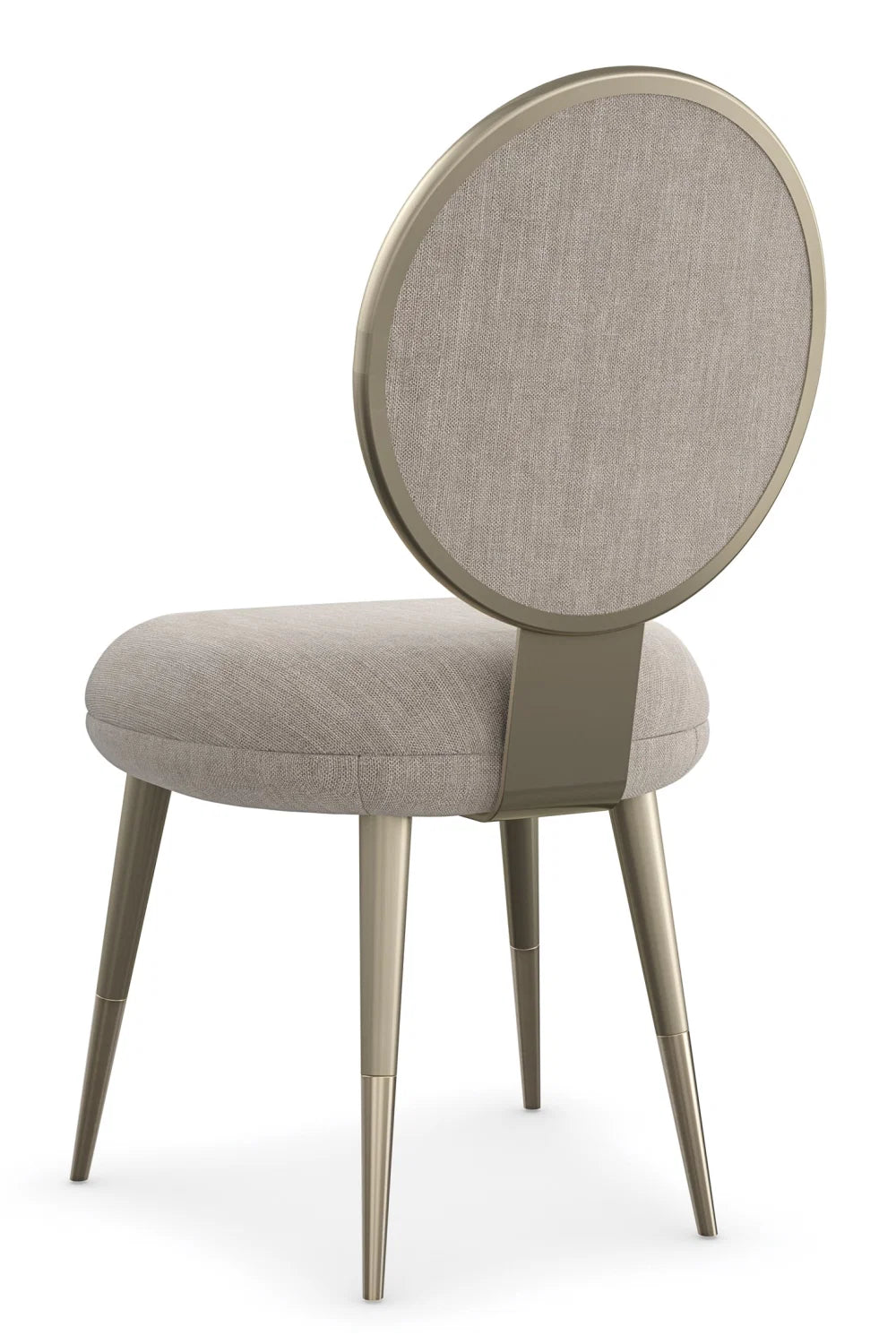 Luxury Beige Upholstered Modern Dining Chair European Style for Villa