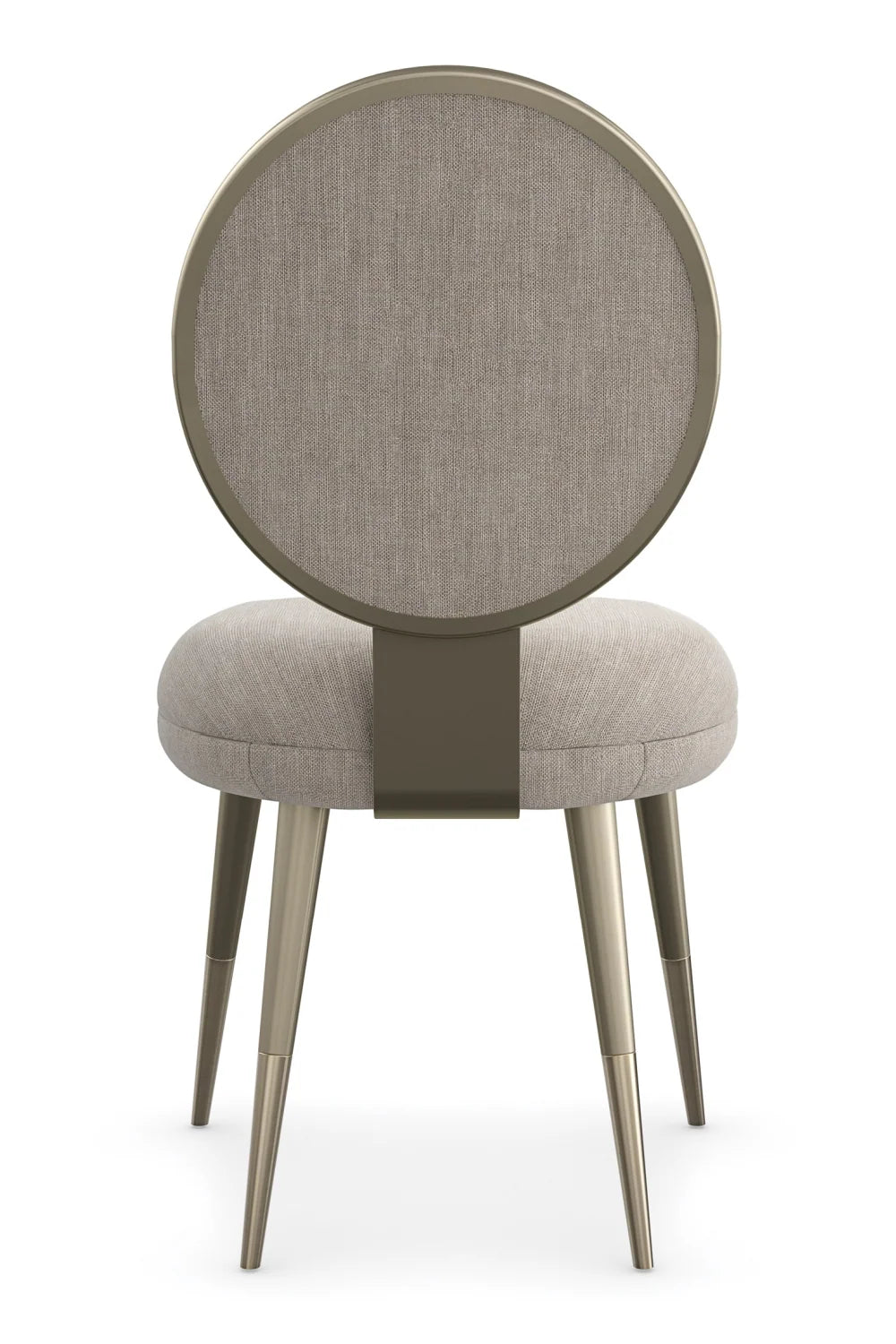 Luxury Beige Upholstered Modern Dining Chair European Style for Villa