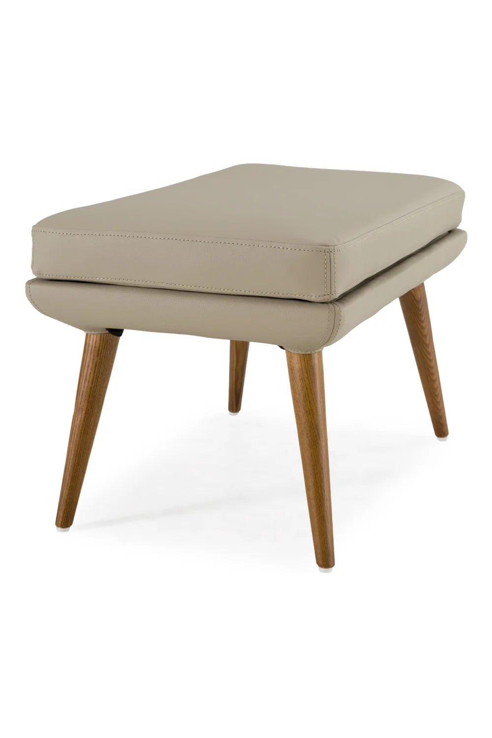 Luxury Beige Vegan Leather Accent Chair European Style for Villa