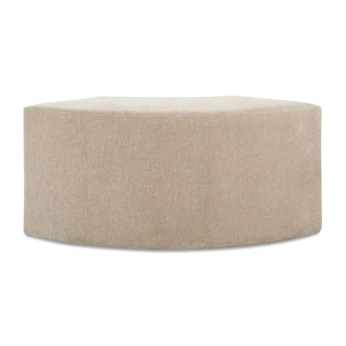 Luxury Beige Velvet Curved Bench European Style for Villa