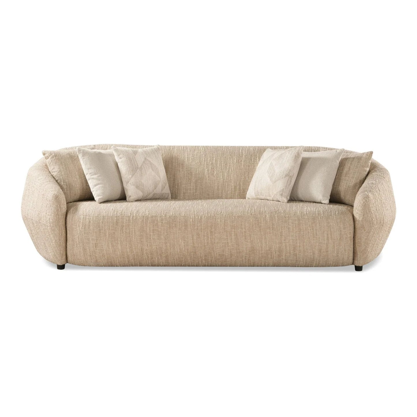 Luxury Belinda Beige Fabric Sofa Modern Italian Style for Villa