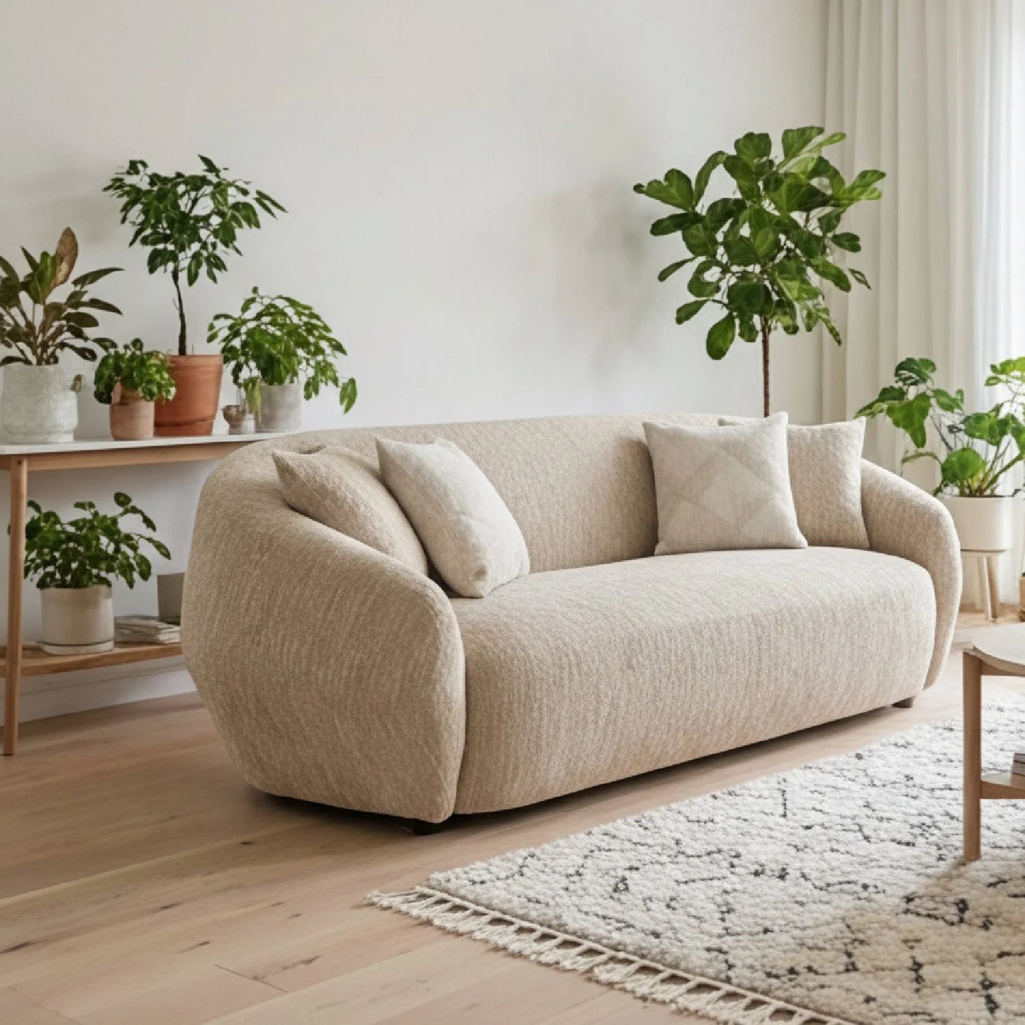Luxury Belinda Fabric Sofa Modern Italian Style for Villa