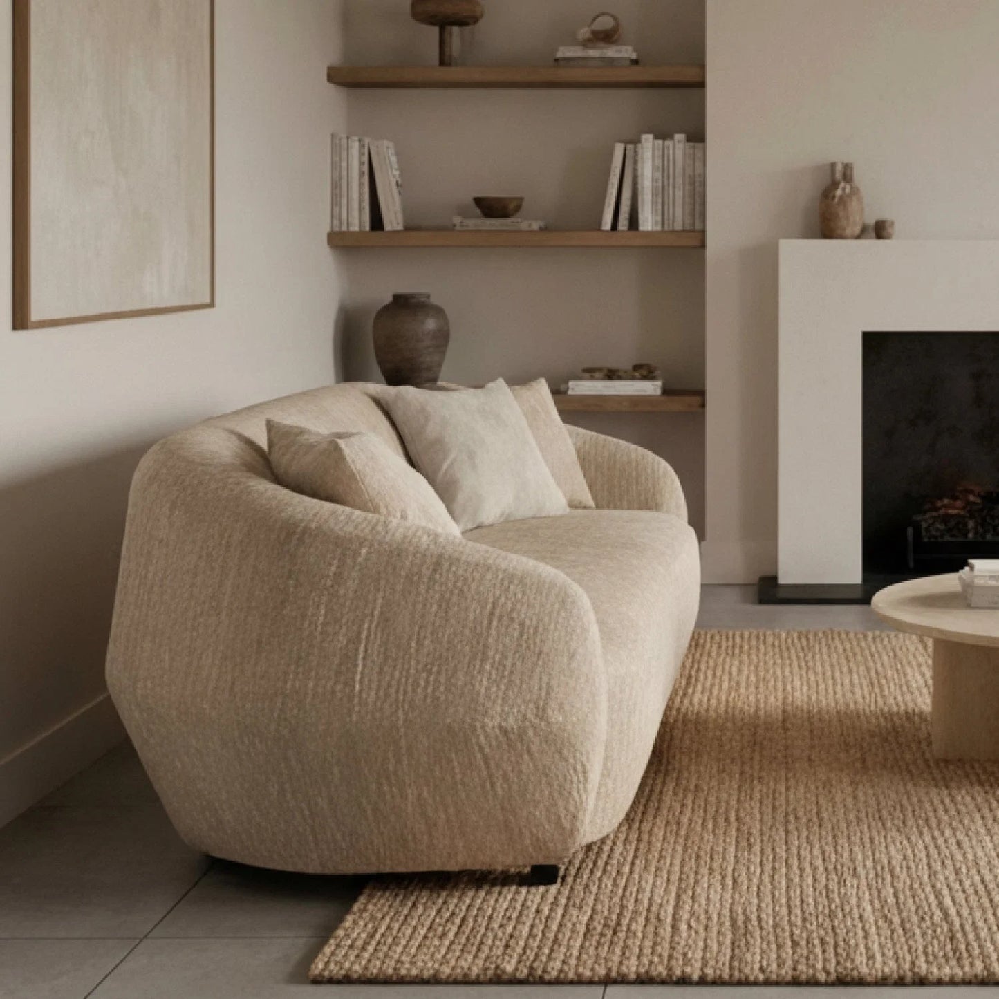 Luxury Belinda Fabric Sofa Modern Italian Style for Villa