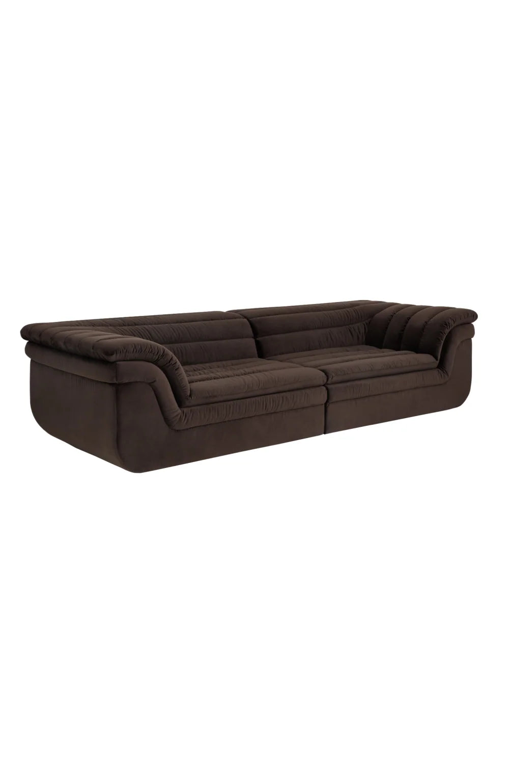 Luxury Bello Deep Channeled Fabric Sofa Modern Italian Style for Villa