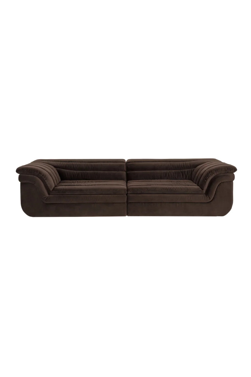 Luxury Bello Deep Channeled Fabric Sofa Modern Italian Style for Villa
