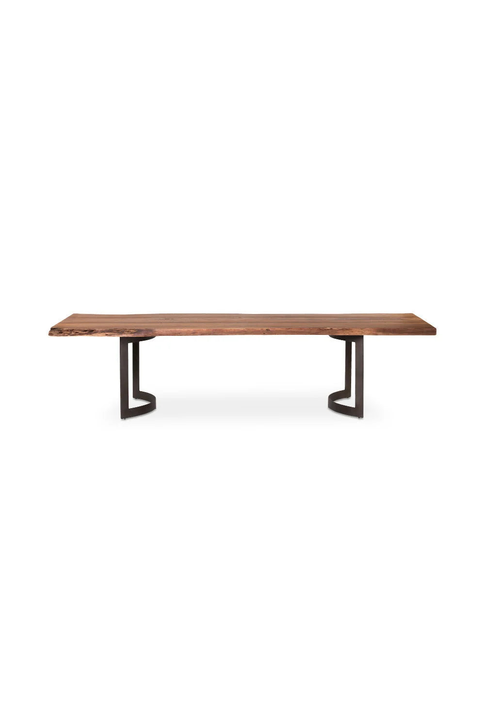 Luxury Bent Acacia Dining Table Modern Italian Style for Villa