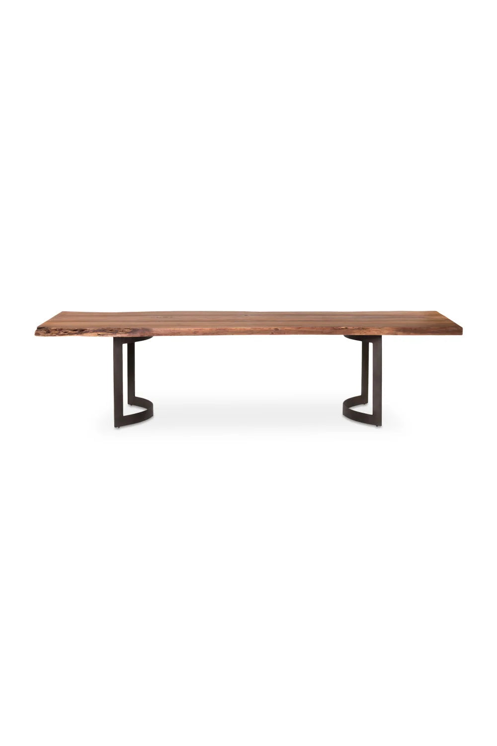 Luxury Bent Acacia Dining Table Modern Italian Style for Villa