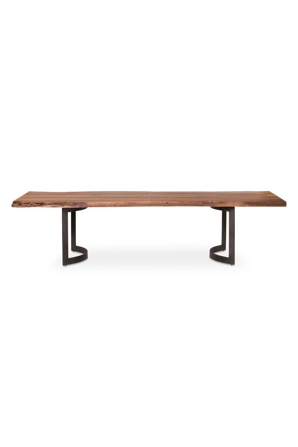 Luxury Bent Acacia Dining Table Modern Italian Style for Villa