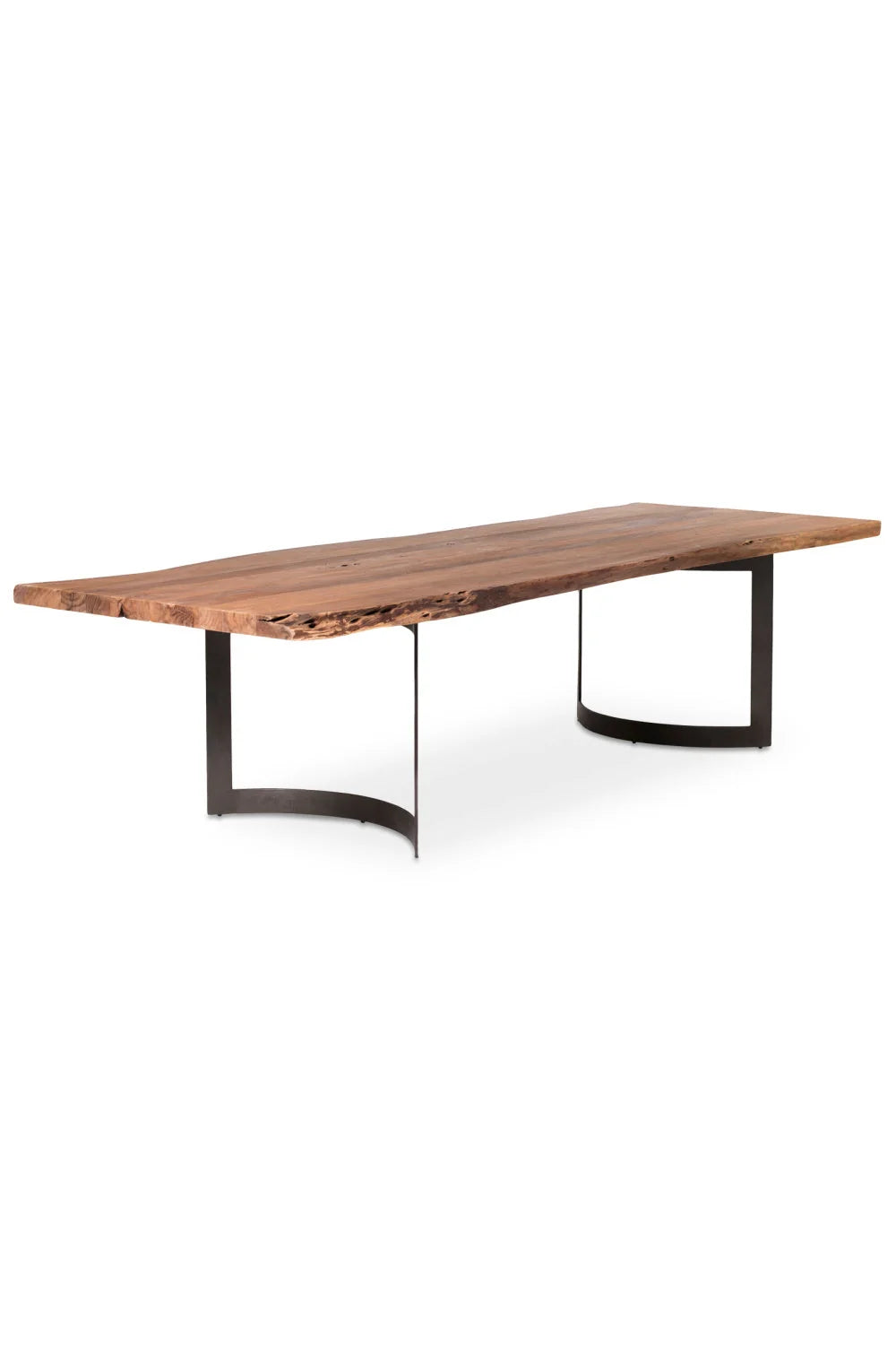 Luxury Bent Acacia Dining Table Modern Italian Style for Villa