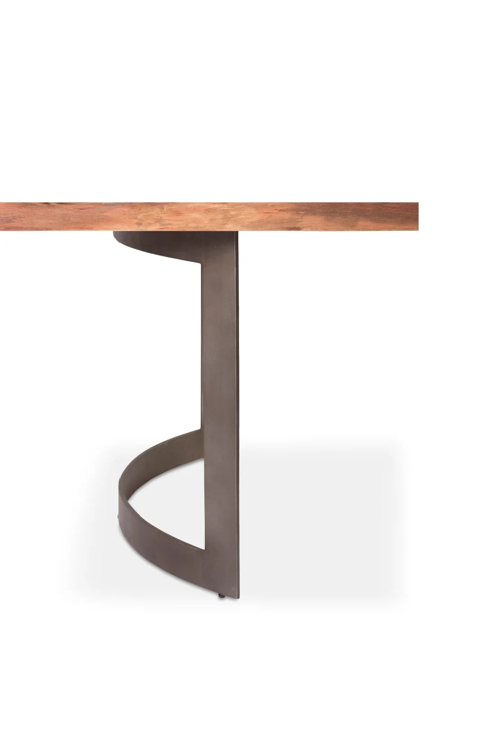 Luxury Bent Acacia Dining Table Modern Italian Style for Villa