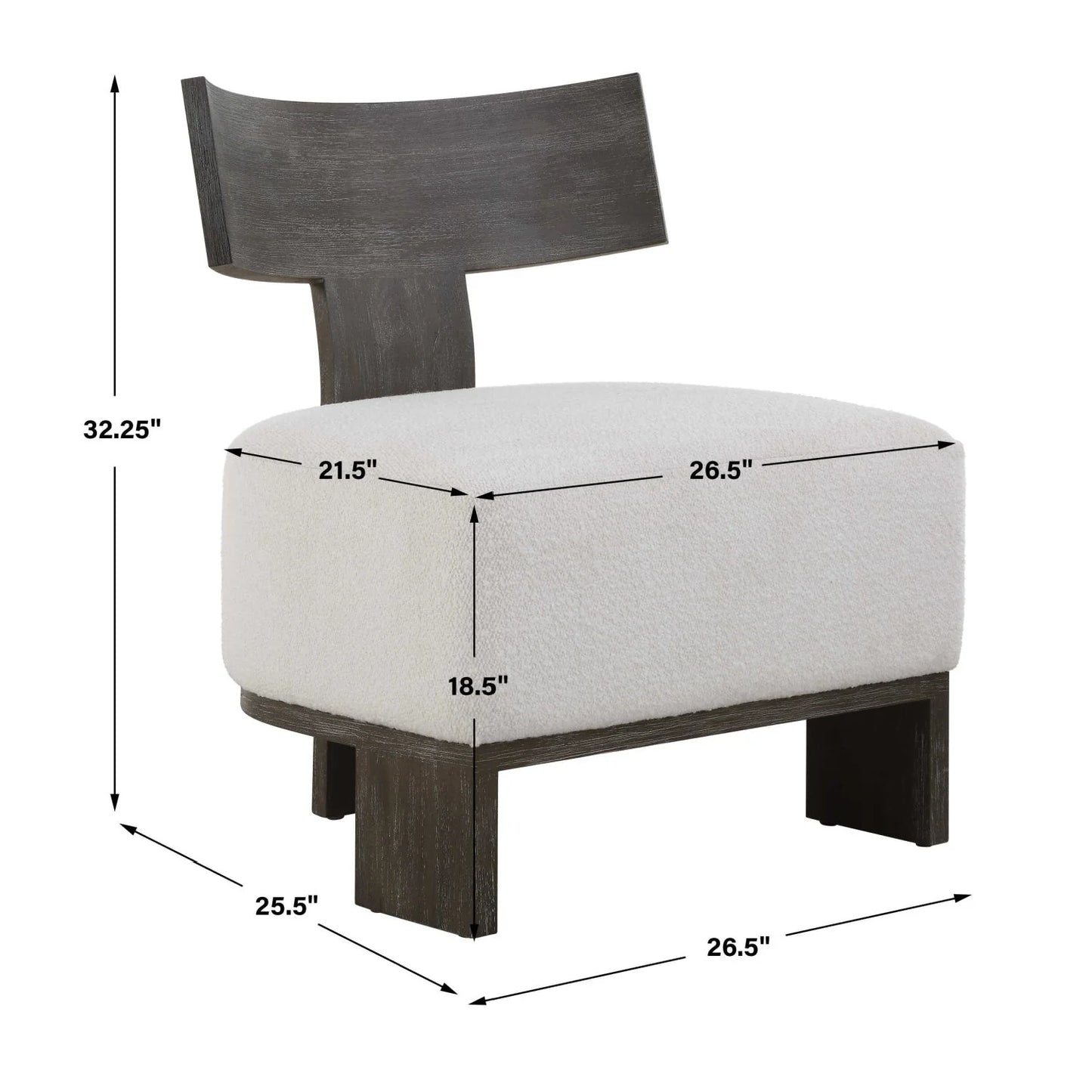 Luxury Bent Wood Accent Chair European Style for Villa
