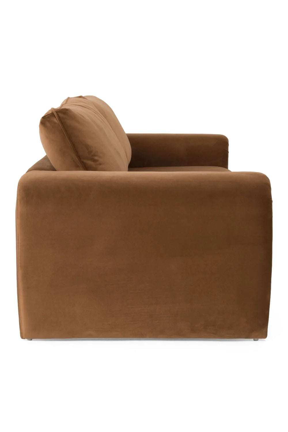 Luxury Bentley Brown Velvet Sofa Modern Italian Style for Villa