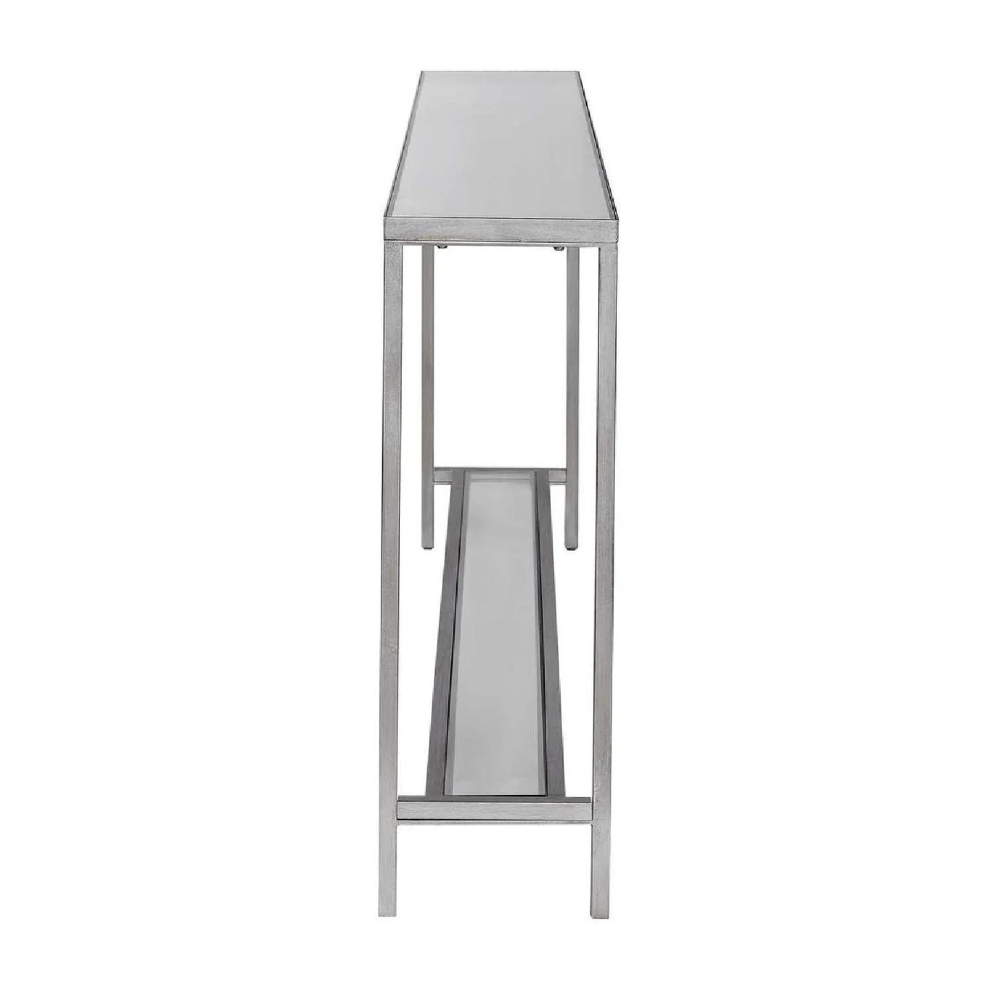 Luxury Beveled Mirror Console Table Modern Italian Style for Villa