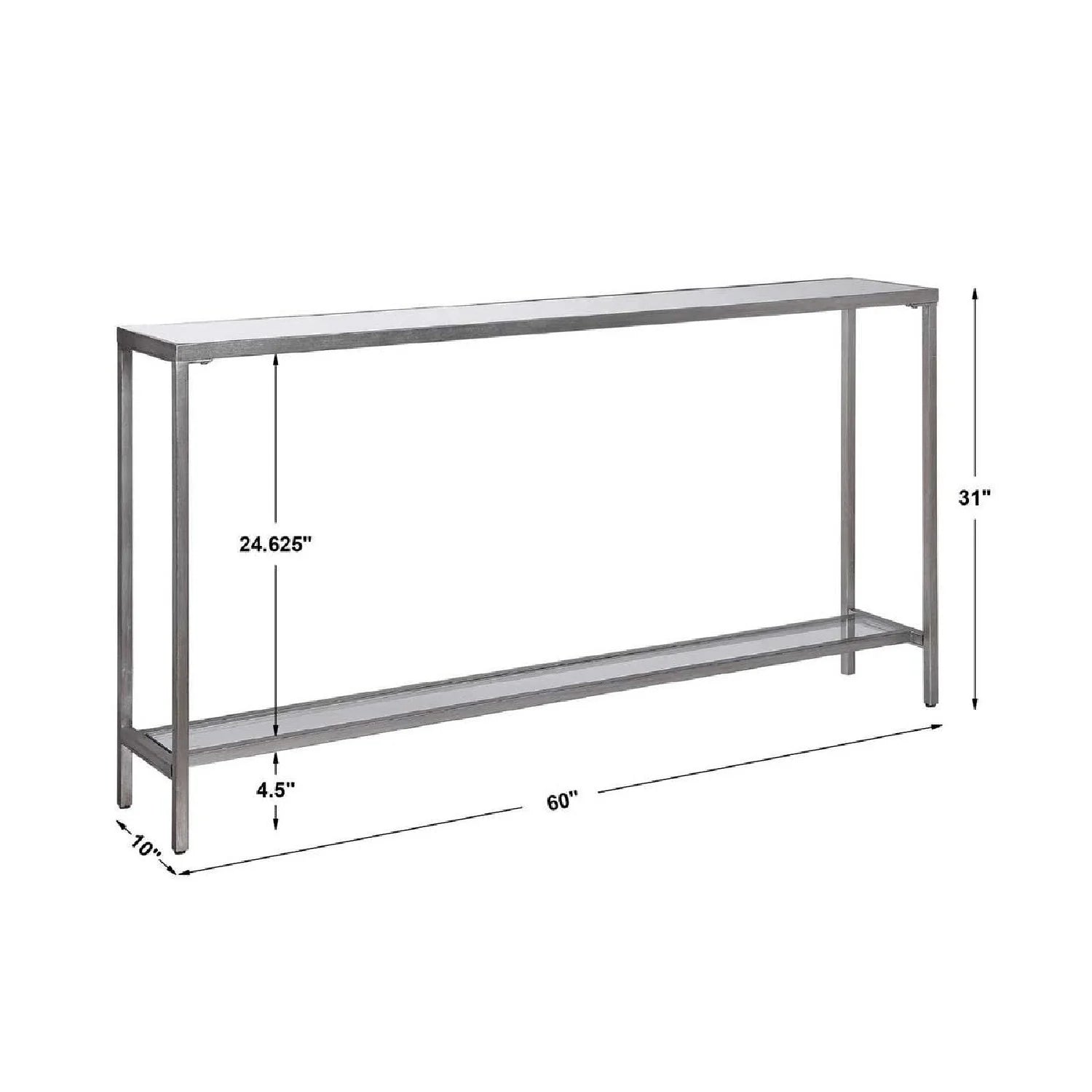 Luxury Beveled Mirror Console Table Modern Italian Style for Villa