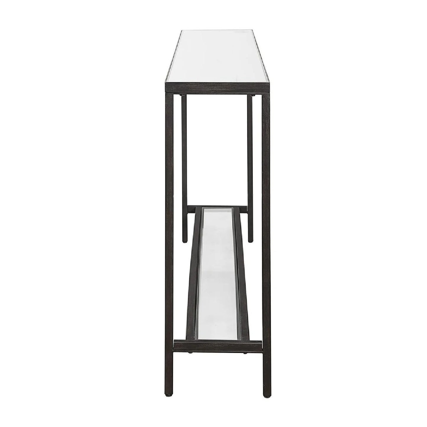 Luxury Beveled Mirror Console Table Modern Italian Style for Villa